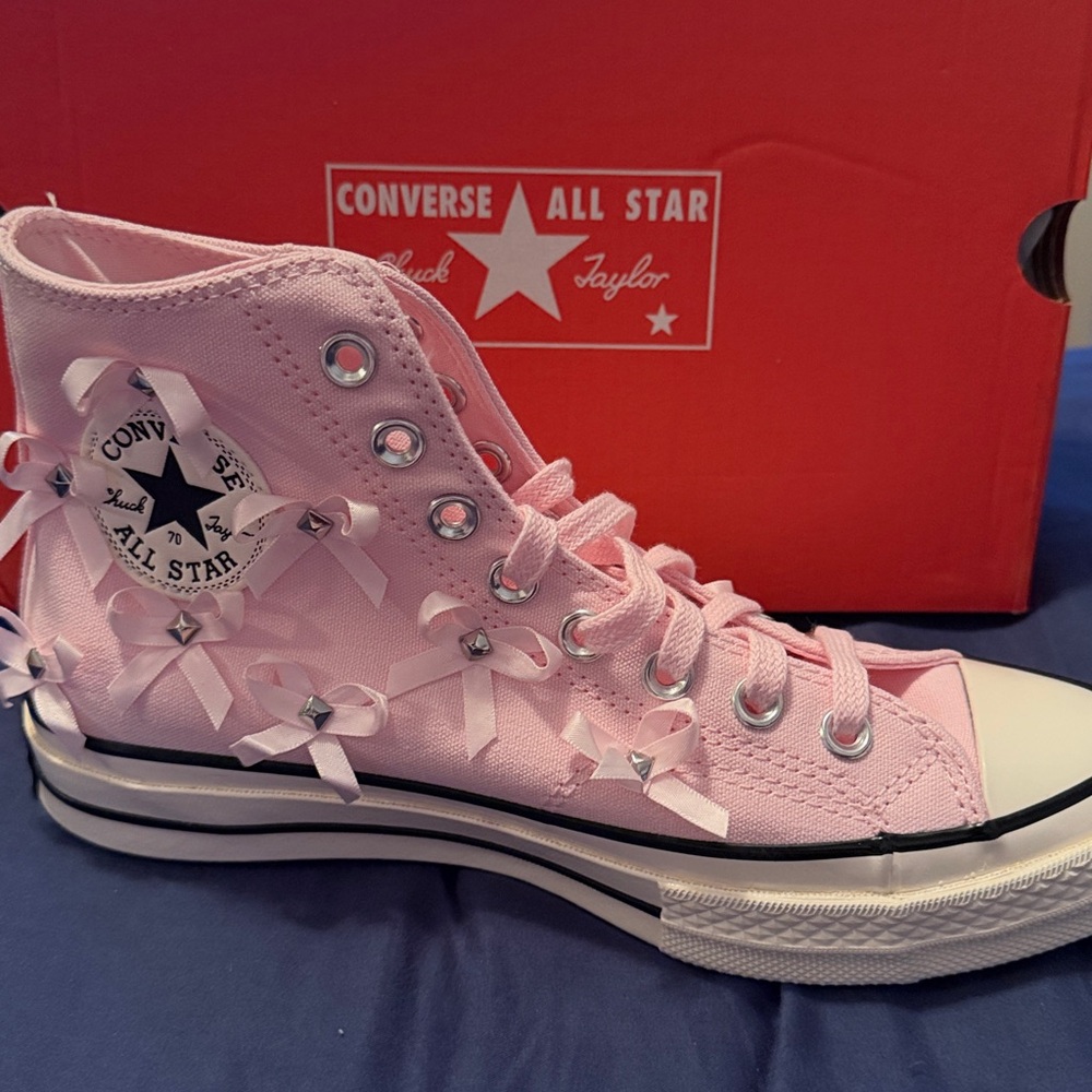 Chuck 70 Bows & Studs High-Top Sneakers ✨New✨ - Picture 2 of 7